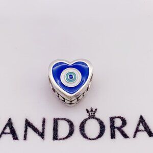 Pandora Evil Eyes Heart Charm